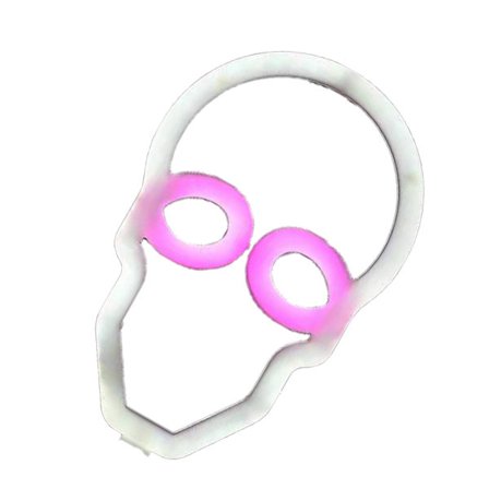 Halloween LED neonskyltljus, halloweenlampa med batteri