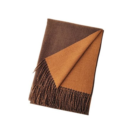 1 dubbelsidig tvåfärgad tofs scarf halsduk dam höst och vinter ny dubbelsidig tvåfärgad tofs varm scarf