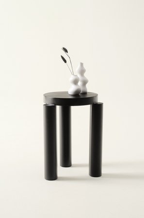 Jotex - Sidebord Svart marmor izmir/røykfarget mattsvart - SALA - Kjøp Sidebord & småbord hos Jotex