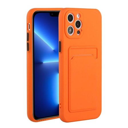 iPhone 13 Pro skal med korthållare - Orange