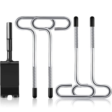 5-delars isankare verktygssats, isankare borr adapter kit, isfiske skydd spik nagel isfiske ankare verktygssats för is Ins