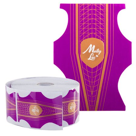 Nagelmallar - Molly Lac - Duo - Lila/Orange - 500 st