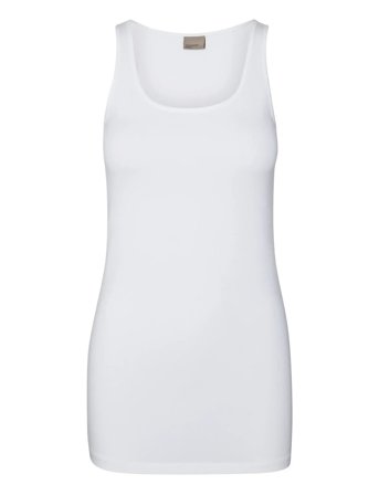 Vmmaxi My Soft Long Tank Top Noos White Vero Moda