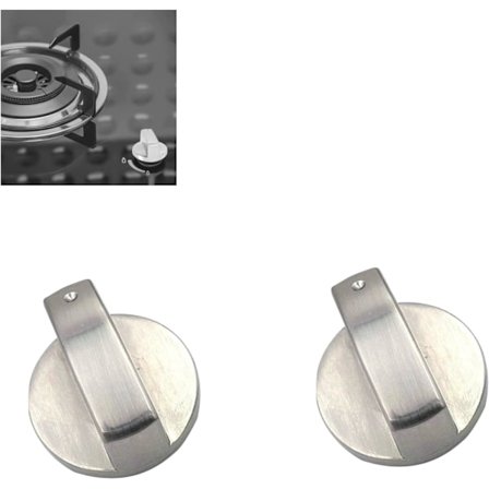 Gaskomfurknapper, Komfurknapper, Reservedele til gaskomfur, 2 stk.