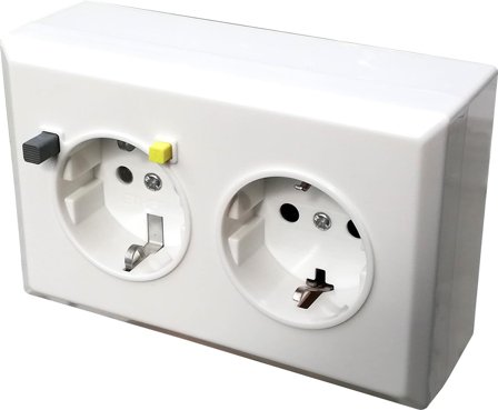 Norwesco 1860054 Vägguttag 2-vägs, Strömbrytare & vägguttag