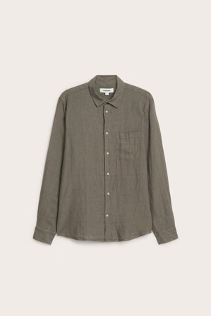 Kappahl | Linneskjorta regular fit | Grön