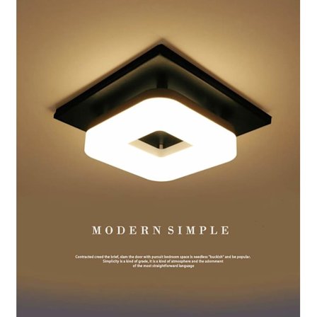 12W LED-taklampa, enkel installation modern ljus svart fyrkantig ytmonterad lampa för badrum matsal