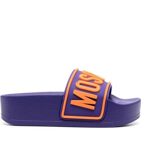 Moschino Slippers , Paars , Dames , Maat: 39 EU