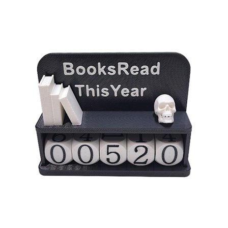 Bokhylla Dekor Bok Lästa Böcker Detta År Räknare