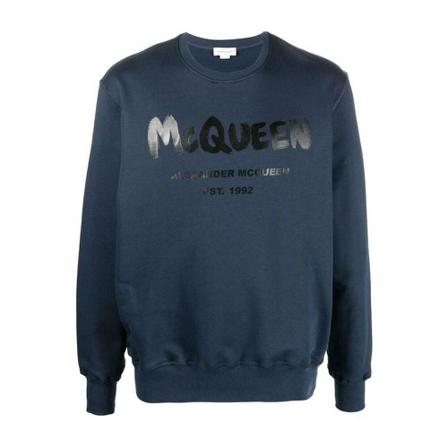 Alexander McQueen Sweatshirts Blå, Herre