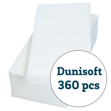 Servett Duni Dunisoft Bio Vit 1/8 48x48cm