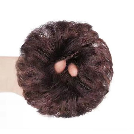 Parykk hårbolle menneskehår silke 7 7
