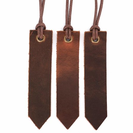 Lærmerkebok for menn, håndlaget sidemarkør for kvinner.