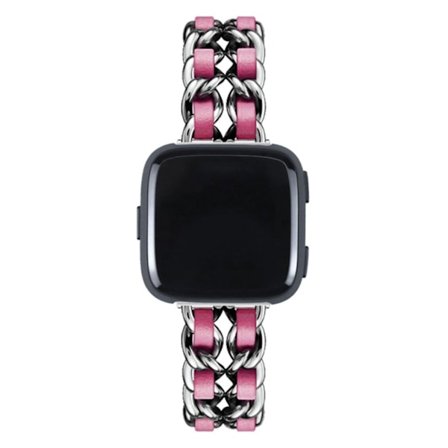 Fitbit Versa 3 hybrid stylish klockarmband - silver / Rose