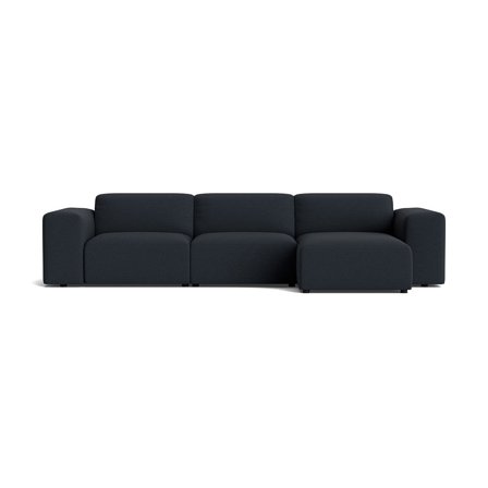 Soma chaiselong sofa, højrevendt - Loop Mørkeblå - 343x147x75 - Sofa, chaiselong