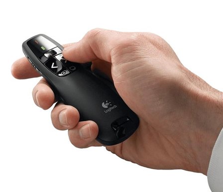 Logitech Wireless Presenter R400 presentasjonsfjernstyring