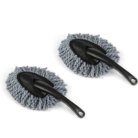 2 st Mini Mikrofiber Bil Dashboard Duster, Multifunktionell Bil C