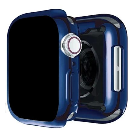 Tpu-cover til Apple Watch Fall 45Mm 41Mm 44Mm 40Mm 42Mm 38Mm Fuld Stødfanger Skærmbeskytter Til Iw Serie 9 8 7 Se 6 4 3. Dark Blue 41mm Series 7 8 9