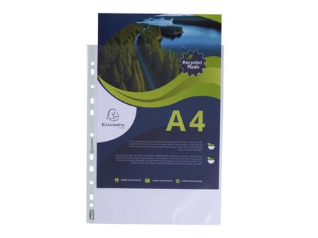 Exacompta Plastficka A4 0,06mm präglad 100/fp - Lyreco - Kontorsmaterial - Mappar och plastfickor - Plastfickor - Signal