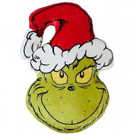 Grinch Formet Fyldt Pude