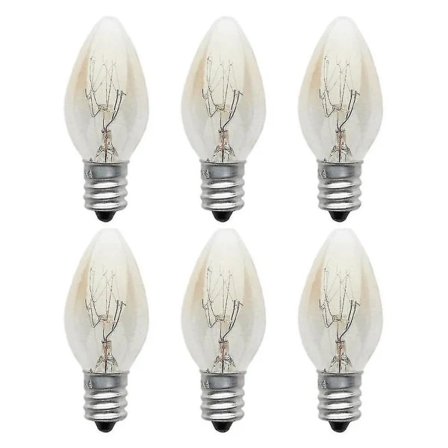 10 stk. E12 pære 220v-240v 10w C7 pære - varm farve - glødepære/wolframlampe stuelampe-FA7-