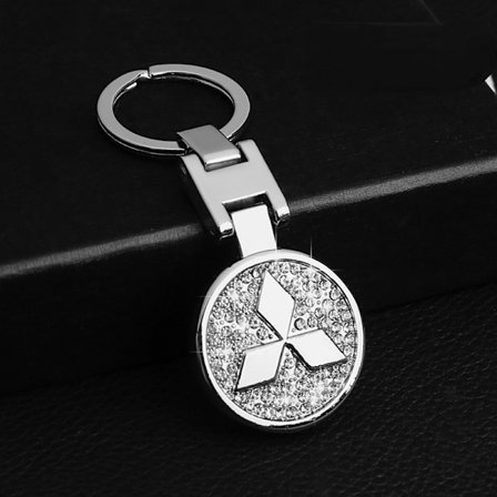 Nyckelring med bling strass, moderiktig bilnyckelring för mitsubishi, bilnyckelring för bilnycklar