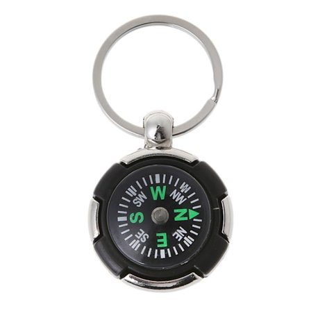 Mini Urrem Knap Kompas Paracord Armbånd Survival Mini Pocket Compass