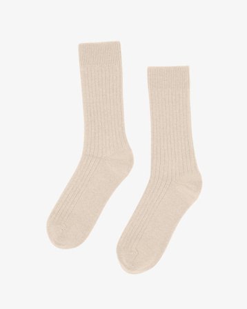 Merino Wool Blend Sock - Ivory White - Male - 41-46