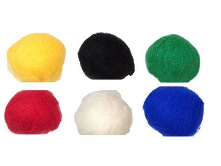 JÄRBO GARN Kardad ull 250g x 6 färger/fp - Lyreco - Skola och förskola - Hobbymaterial - Garn