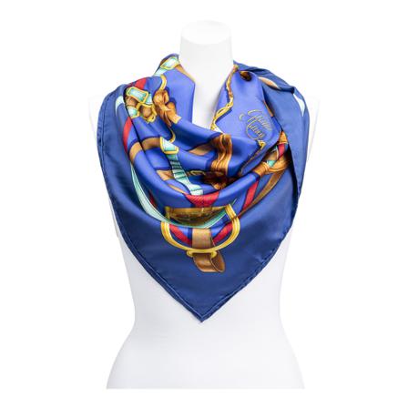 Hermès Vintage, Pre-owned Scarf Blauw, Dames, Maat:ONE Size