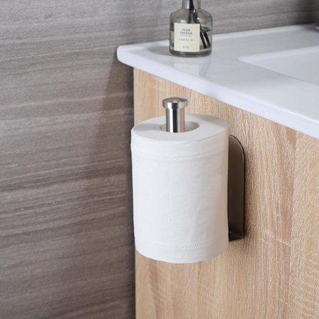 Selvklæbende toiletrulleholder, forlænget toiletrulleholder nr.