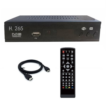 DVB T2 HEVC 265 Digital TV-tuner DVB-T2 265 1080P HD-dekoder USB Terrestrial TV-modtager Set Top Box EU-stik
