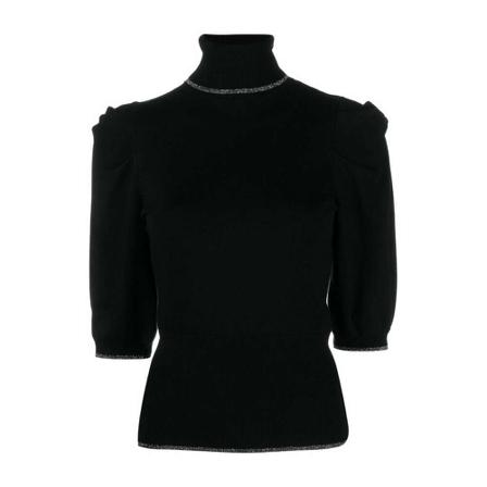 Liu Jo, Turtlenecks Zwart, Dames, Maat:XL