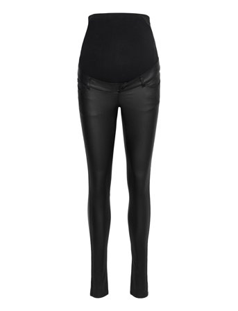 Vero Moda Maternity Vmmseven Ss Smooth Coated Pants Noos - Black - XS