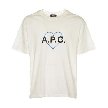 A.p.c., T-Shirts Wit, Heren, Maat:L