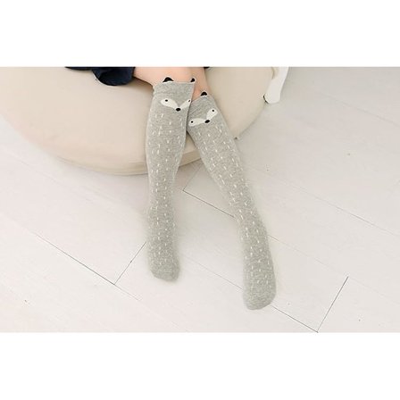 Nya söta knästrumpor i bomull för flickor