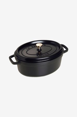 Staub - Gryde La Cocotte oval 29 cm, 4,2 l - Sort - Gryder & kasseroller - Fra Homeroom