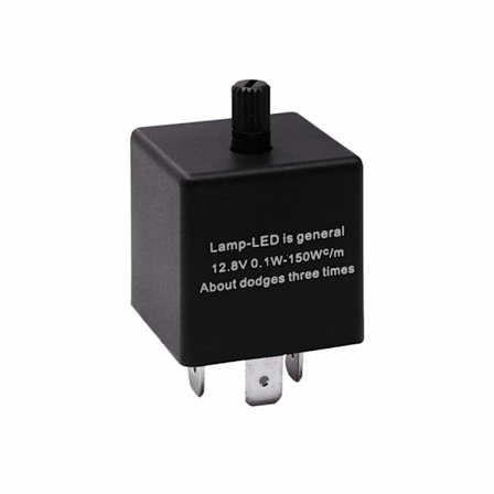 12V 3-polet Justerbar LED Blinkrelais