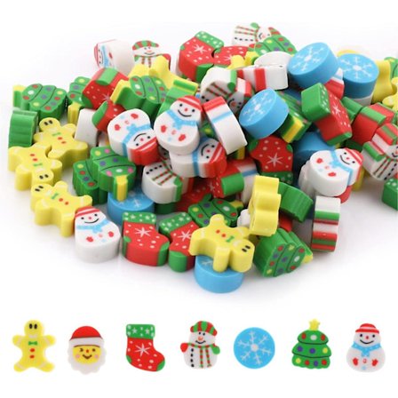 Mini Viskelær For Barn - 100 Stykker Søte Dyreviskelær, Mini Nyhet