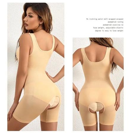 Bodyshapers kroppsformande kostym för kvinnor efter förlossningens midja- och magformande shapewear-skivor Skin XL-XXL