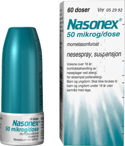Nasonex nesespray 50mcg/dose