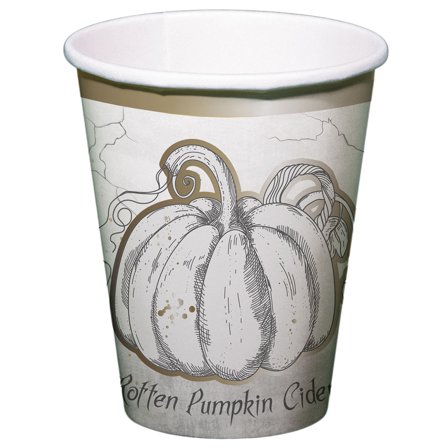 Pappersmuggar Halloween Pumpa 8-pack