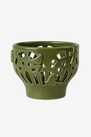 Kähler - Ljuslykta Orangery Ø9.5 cm - Grön - Ljusstakar & lyktor - Från Homeroom
