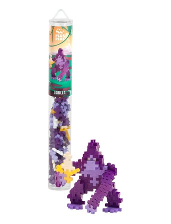 Plus-Plus | Plus-Plus Gorilla / 100 Pcs Tube | ONE SIZE