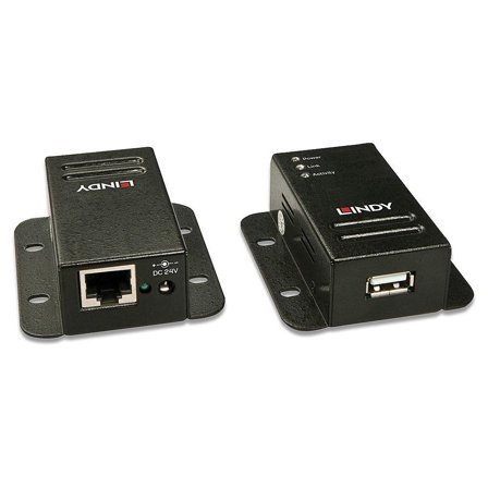 Lindy USB 2.0 Cat.5 Extender With Power Over - USB-utvider - USB 2.0
