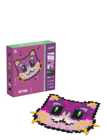 Plus-Plus Puzzle By Number Kitten 500Pcs Patterned Plus-Plus
