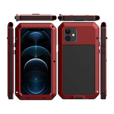 iPhone 12 Pro Max - Skyddande 360-Skal HEAVY DUTY (Aluminium)