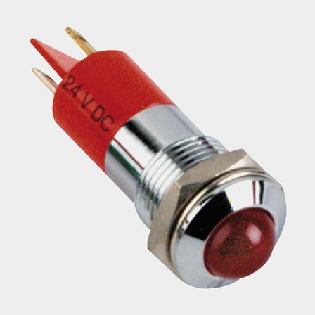 Kontrollampa röd, 12-24V
