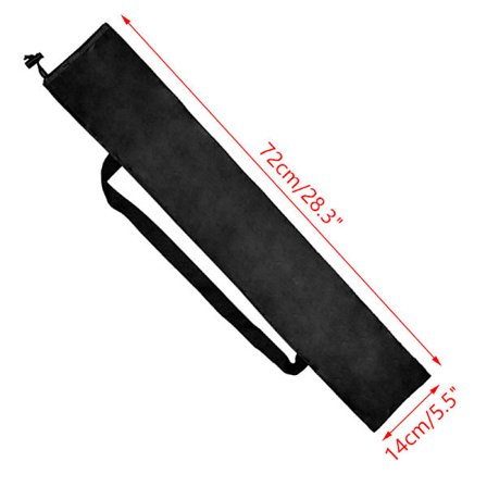 Sort vandtæt opbevaringstaske Vandreture Vandrestave Holde