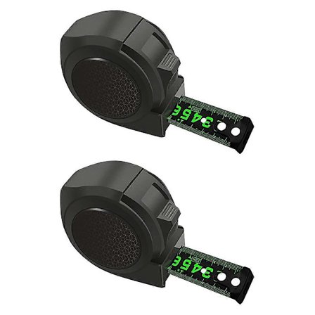 5 m målebånd, fluorescerende stålmålebånd, nye selvlåsende fluorescerende målebånd, holdbare målebåndsværktøjer til gør-det-selv- eller byggeprojekter